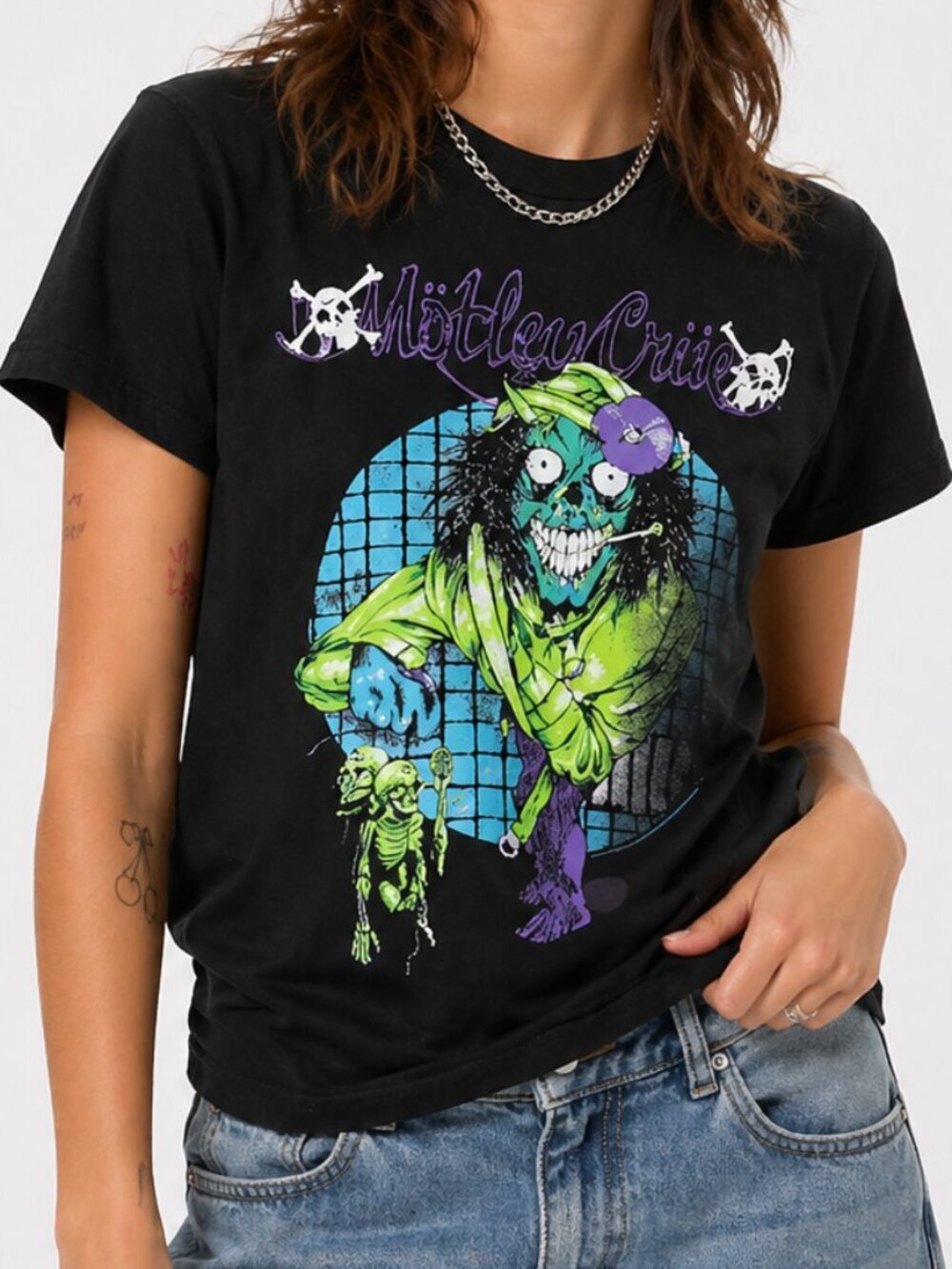 Motley Crue Pushead Dr. Feelgood T-Shirt Black Medium NWT
